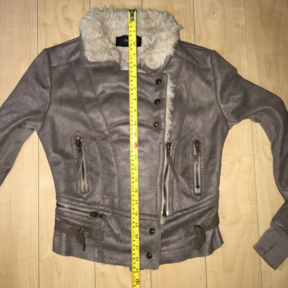 Miss Me Suede Shearing Moto Jacket - Picture 5 of 6